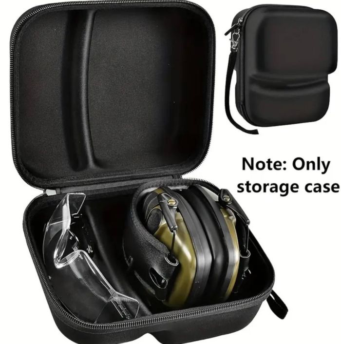 Тверда сумка-кейс для зберігання навушників та окулярів
