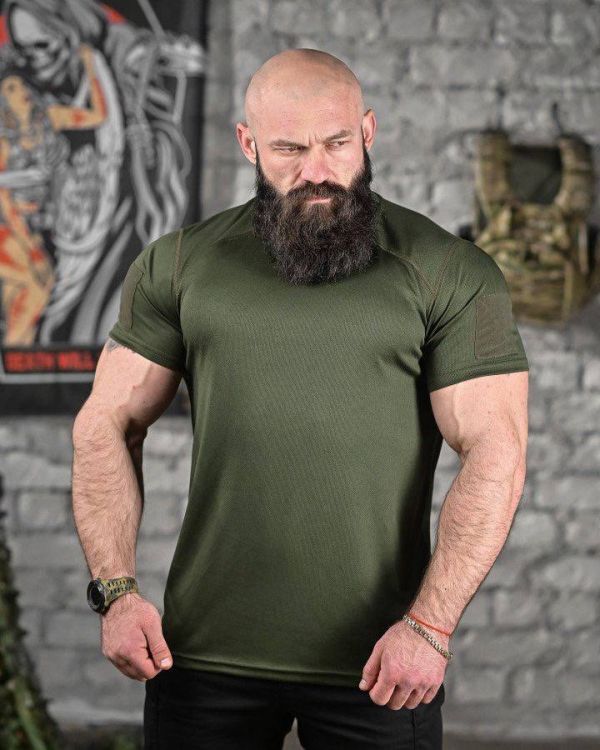 Футболка Cool max з шевроном Розміри: S-3ХЛ
