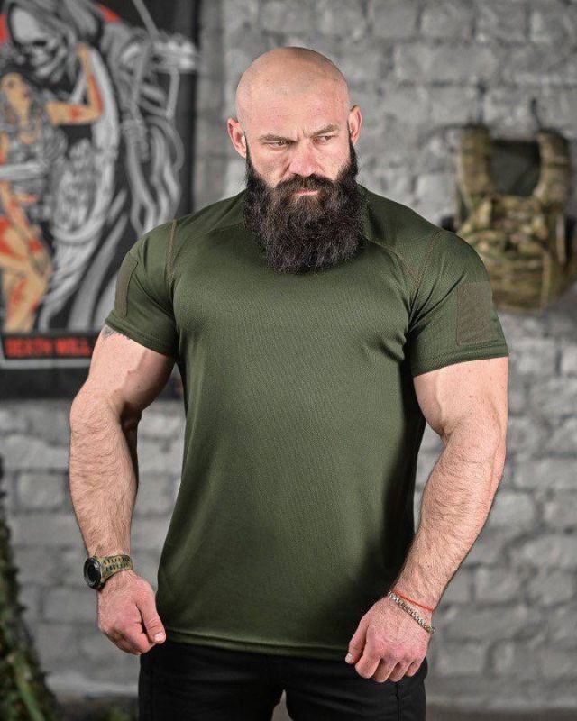 Футболка Cool max з шевроном Розміри: S-3ХЛ