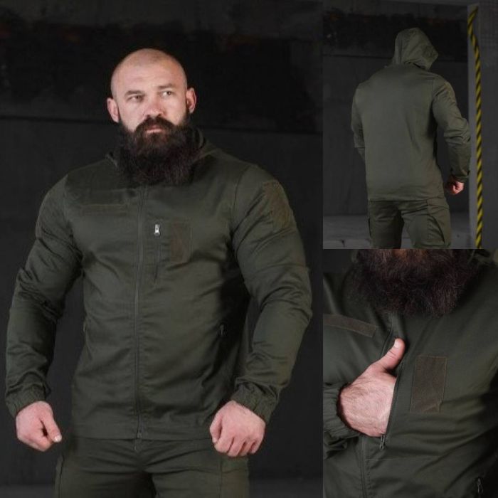 Вітровка Олива Якість: Конвас Розміри: S-3XL